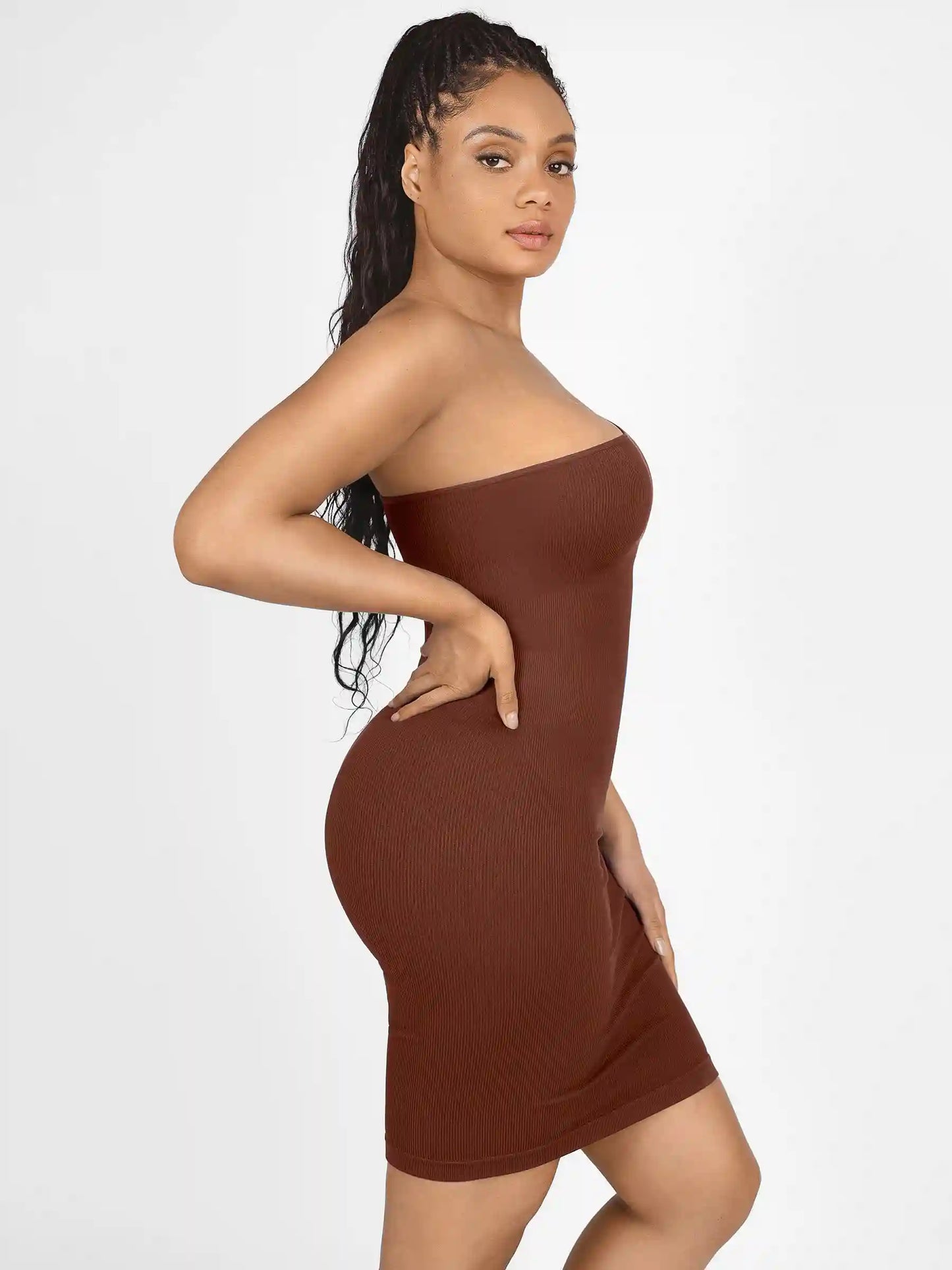 One-Shoulder Tummy Control Shaper Dress