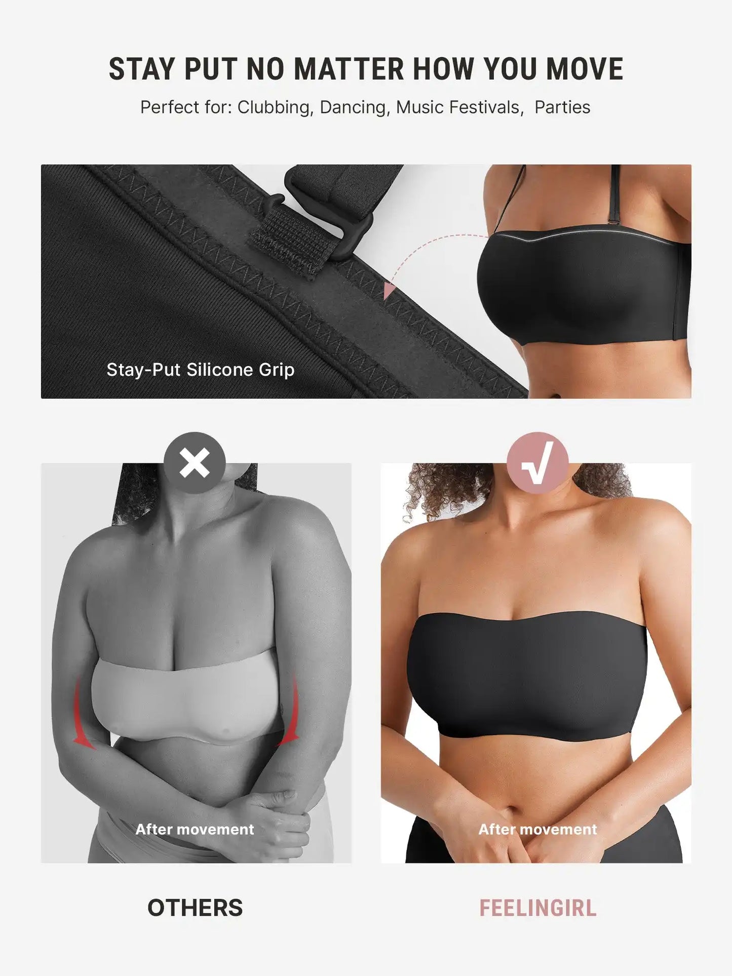 Butter-Soft Strapless Bandeau Bra