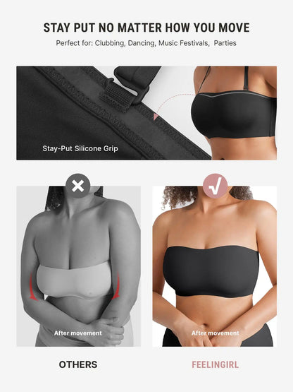 Butter-Soft Strapless Bandeau Bra