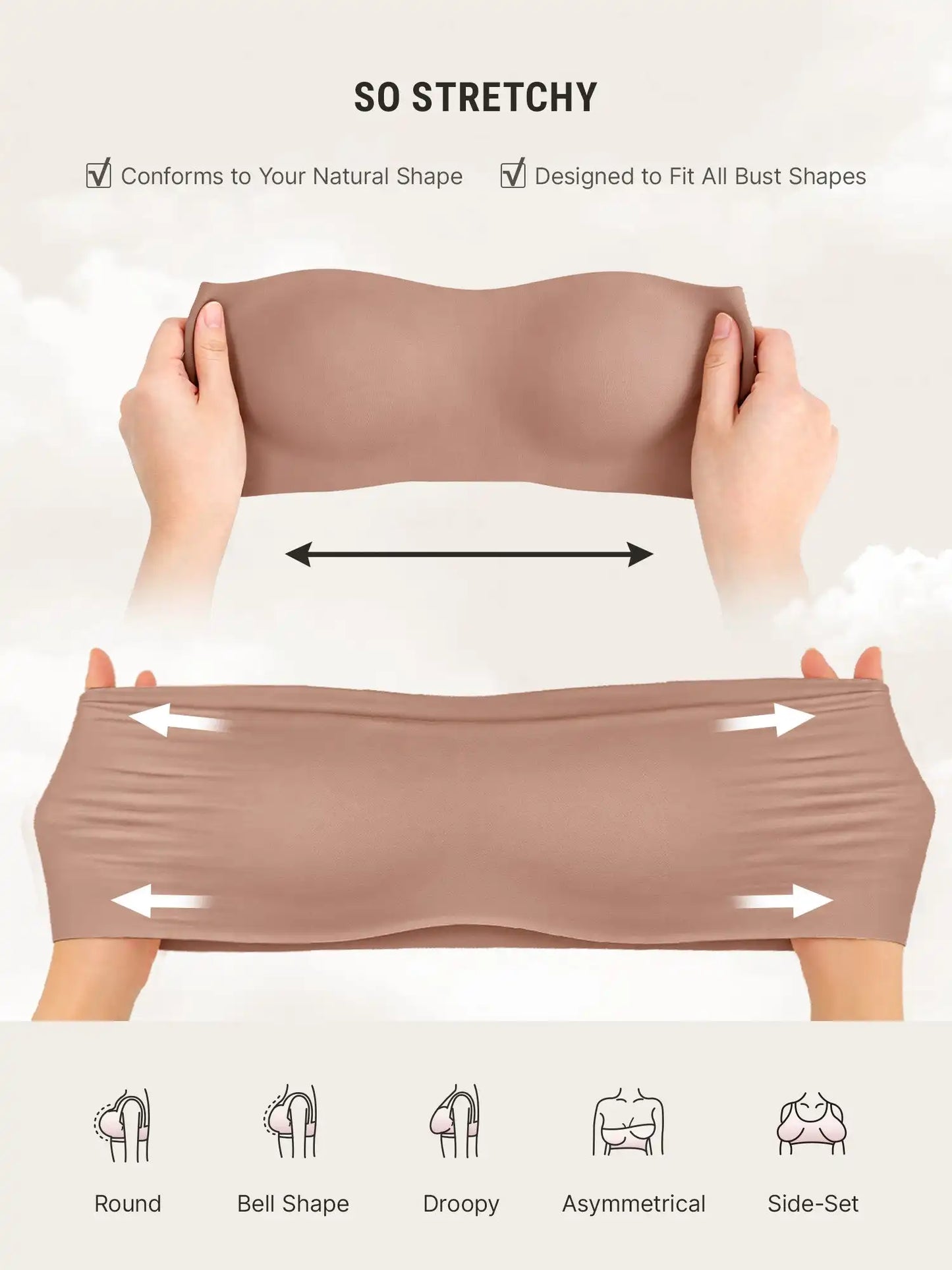 Butter-Soft Strapless Bandeau Bra
