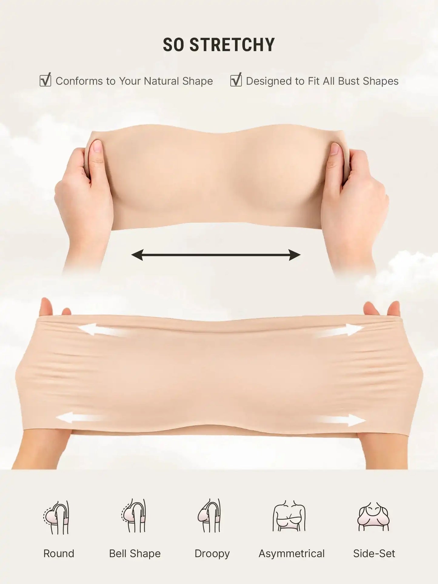 Butter-Soft Strapless Bandeau Bra