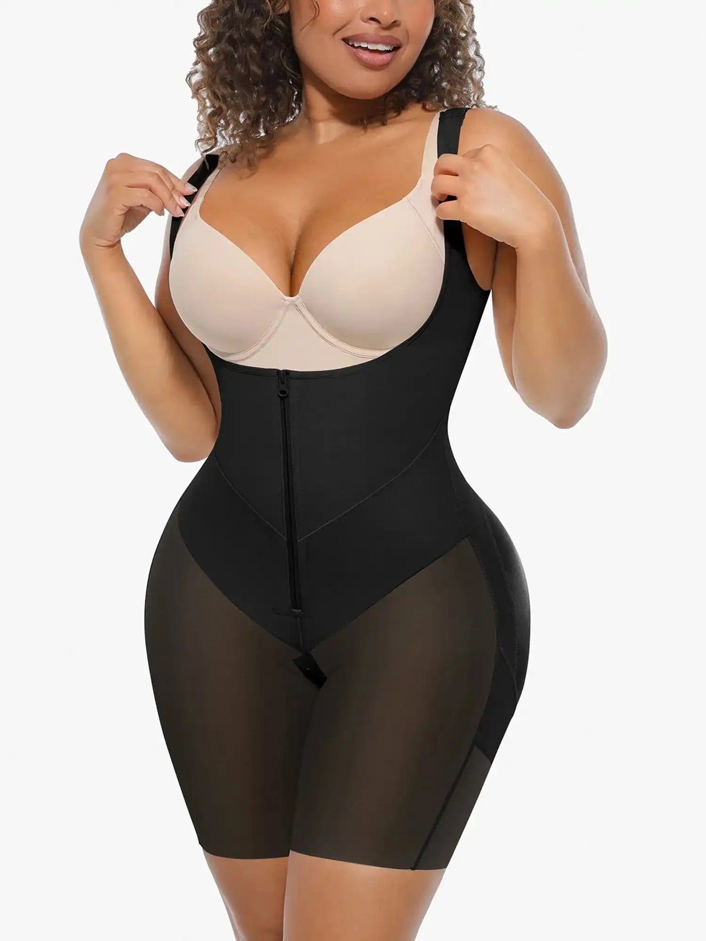 V-Shaped Shaping Lift Bodysuit & Unlined Soft Bra Bundle