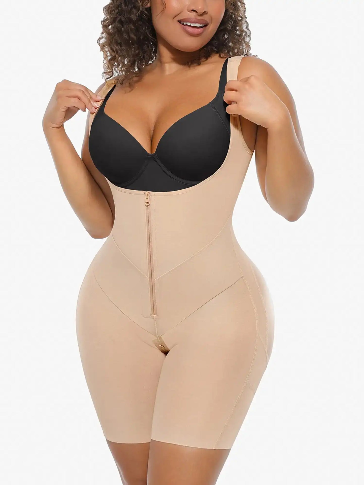 V-Shaped Faja Tummy Control Butt Lift Bodysuit