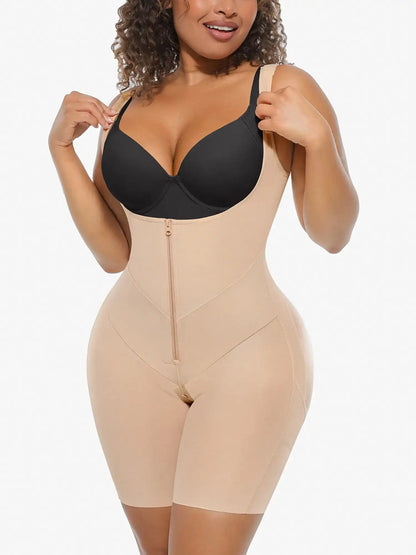 V-Shaped Faja Tummy Control Butt Lift Bodysuit