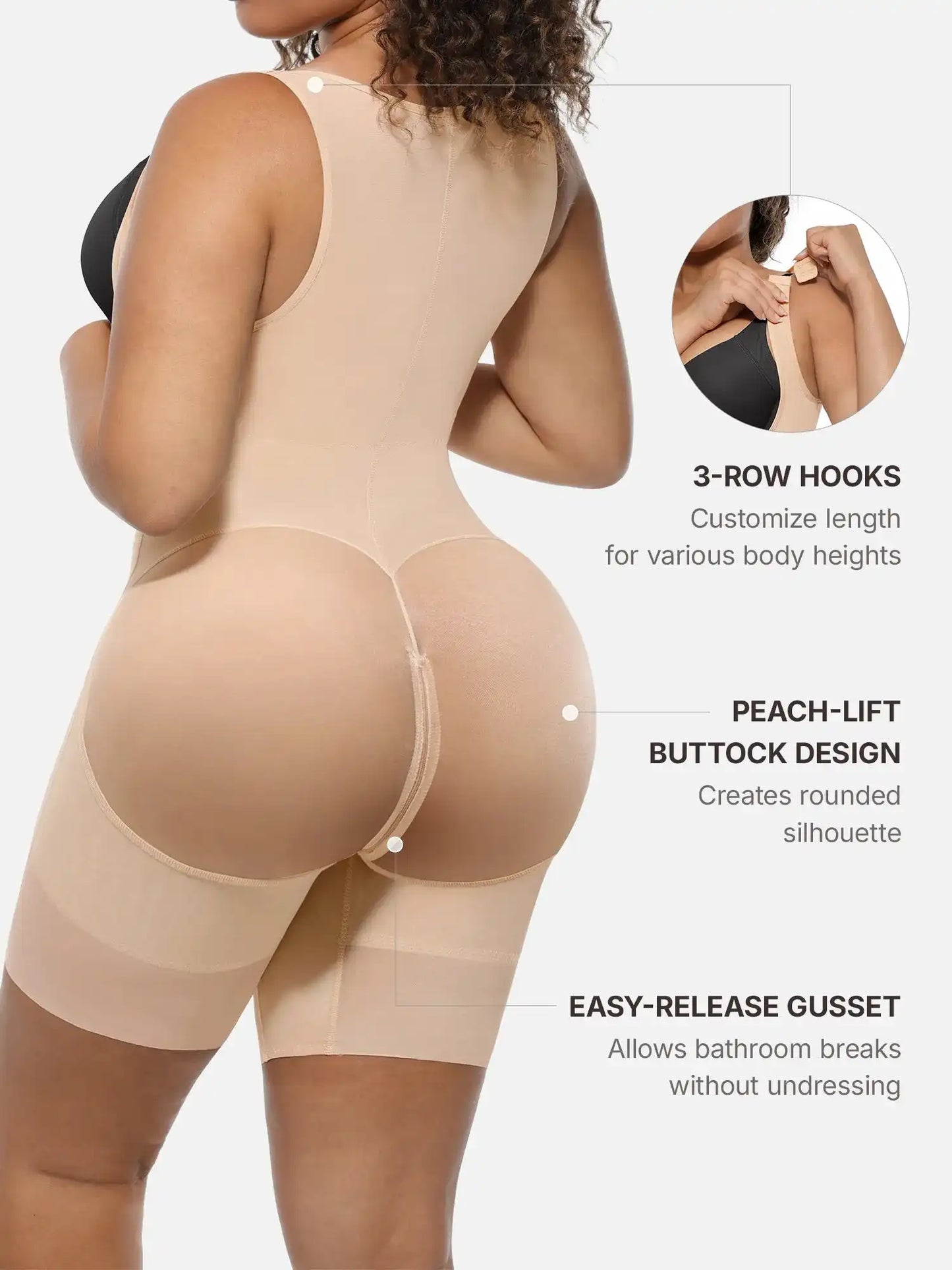 V-Shaped Shaping Lift Bodysuit & Unlined Soft Bra Bundle