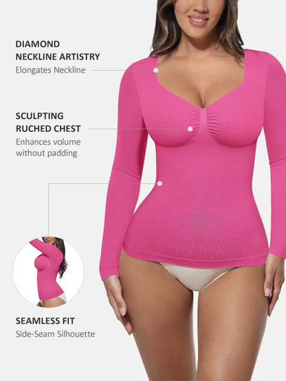 Seamless Long-Sleeve Everyday Shaper Top