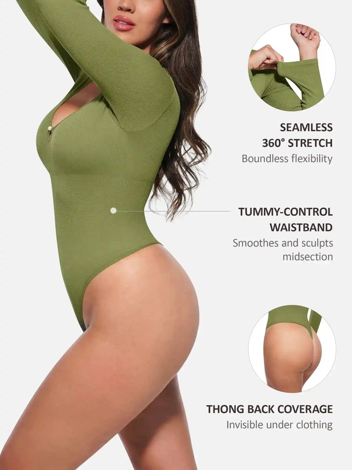 Seamless Ribbed Bodysuit