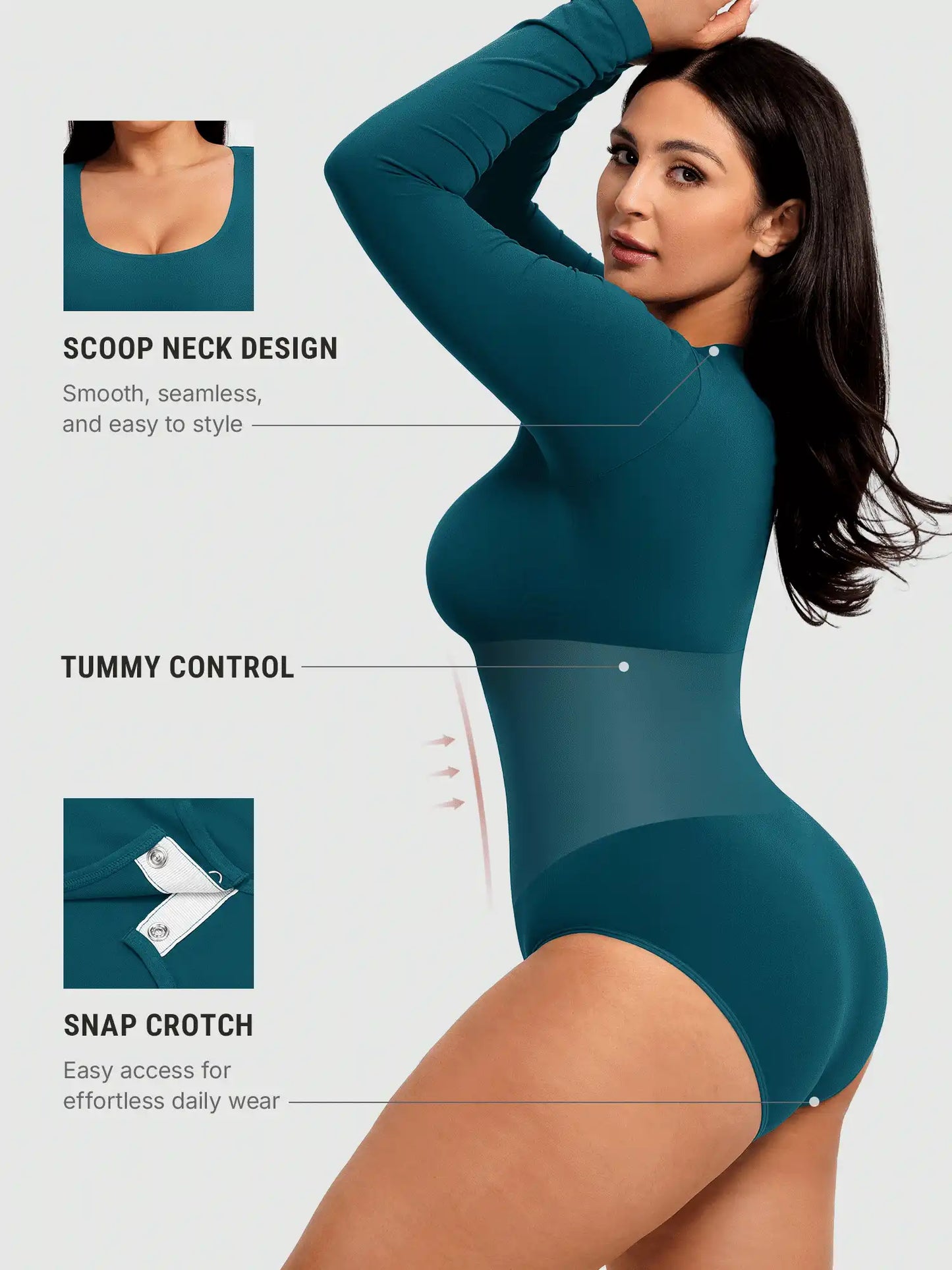 Buttery Seamless Tummy Control Classic Bodysuit