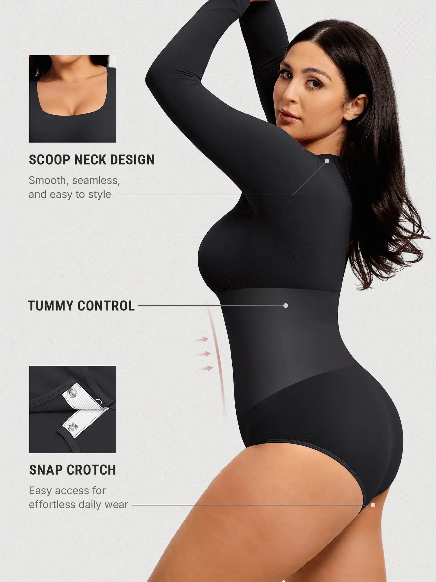 Buttery Seamless Tummy Control Classic Bodysuit