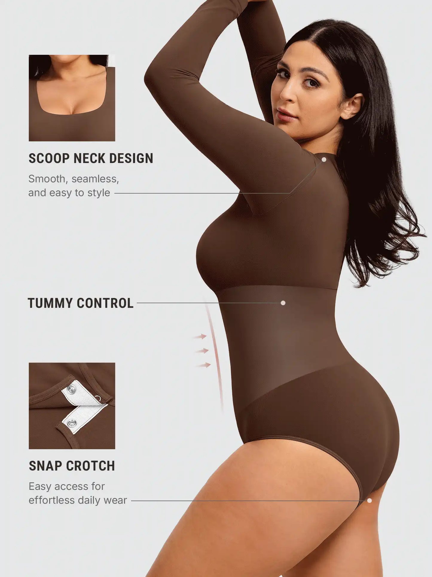 Buttery Seamless Tummy Control Classic Bodysuit