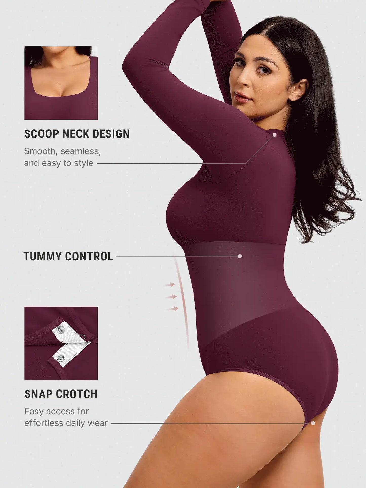 Buttery Seamless Tummy Control Classic Bodysuit