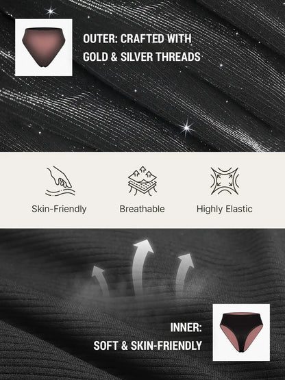 Seamless Shimmer Low-Rise Thong