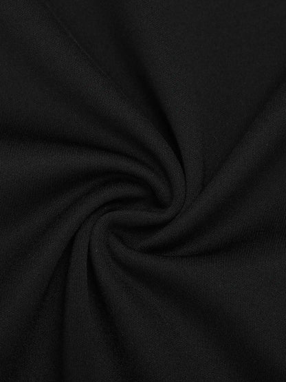 Popilush Shapewear Short Sleeve Low-Back Bodycon Midi Dress