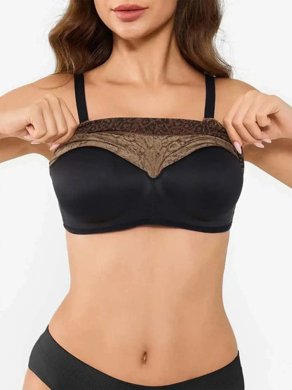 Popilush Seamless Wireless Leopard Shaping Push Up Bra