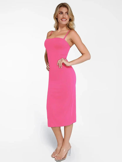 Popilush Bluetag Cooling Shapewear Slimming Midi Tube Dress