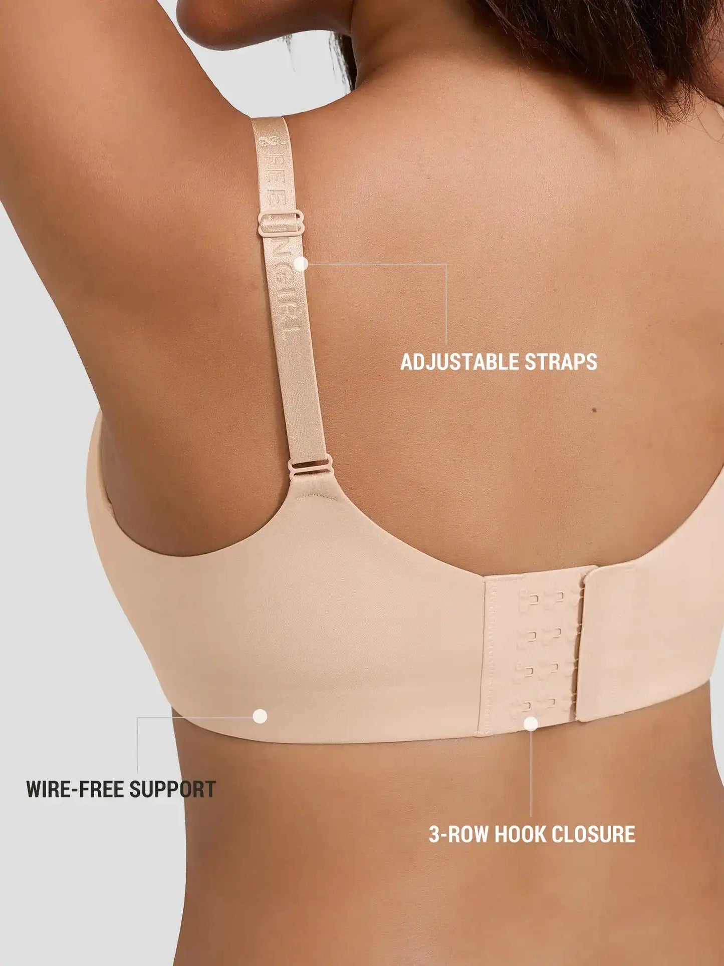 Push Up Soft Wireless Everyday Bra